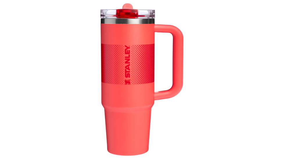 Stanley The Quencher ProTour Flip Straw Tumbler, Hot Coral Fade, 30 oz, 10-12485-046