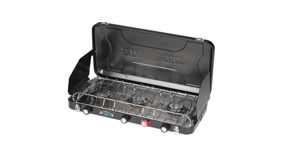 Stansport 3 Burner  Propane Stove-Piezo Igniter 205-300