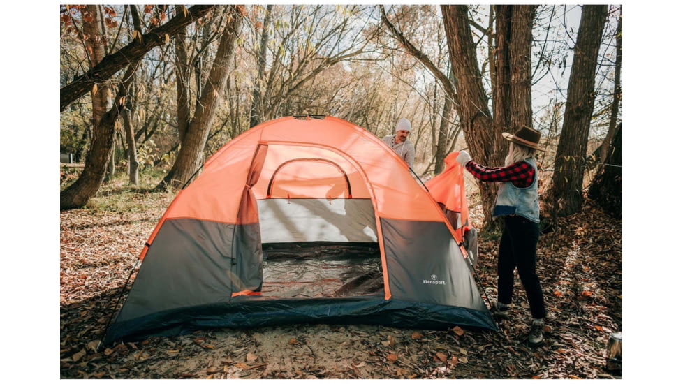 Stansport 3 Season Everest Tent, Orange/Grey, 733-63