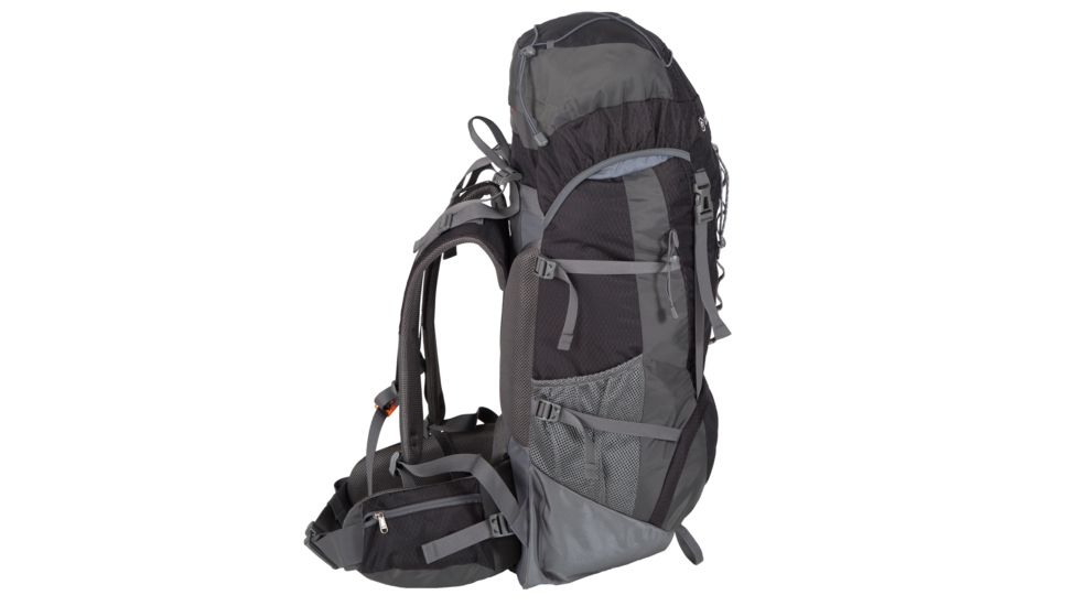 Stansport Adjustable Suspension Frame Pack 70+10 L, w/Hideaway Rain Cover, Black 1017-100-20