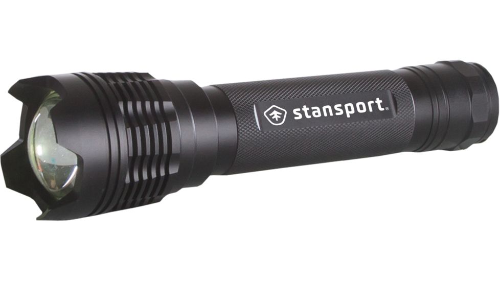 Stansport Aluminum Flash Light, w/Batteries, Silver, 100-1800