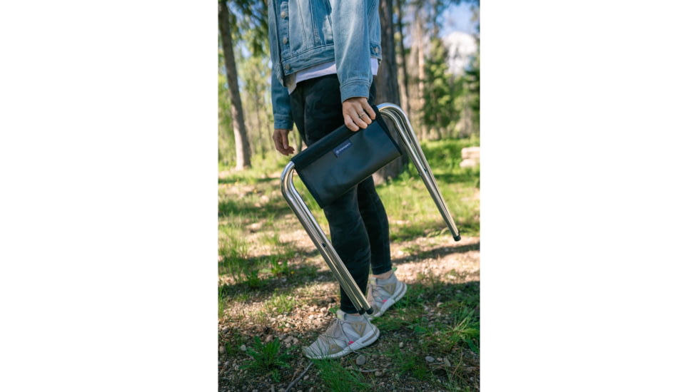 Stansport Black Aluminum Folding Camp Stool, 225lb. Capacity 62600