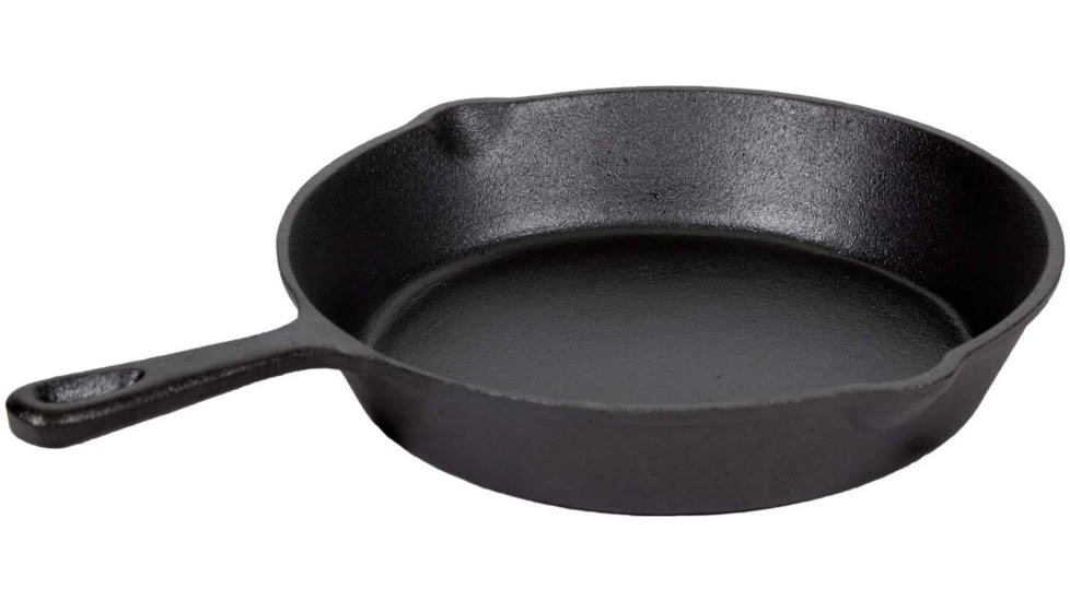 Stansport Cast Iron Fry Pan - 10-1/2 In - Pre-Seasoned 16067