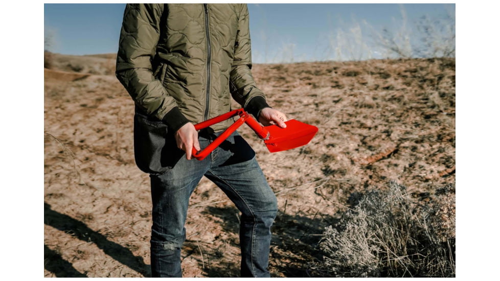 Stansport Double Folding Shovel - Red 328-R