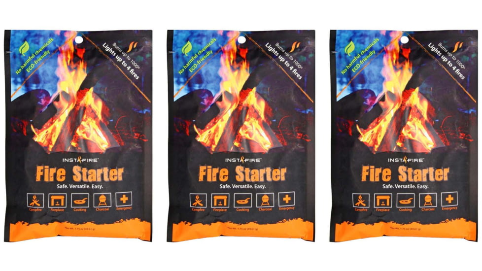 Stansport Instafire Charcoal Starter - 3 Pack Pouch 90-02535