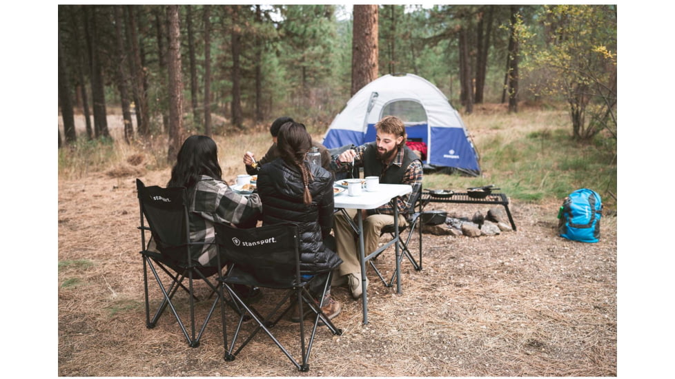 Stansport Folding Table - White - 48 In X 24 In X 29 In 616-2448