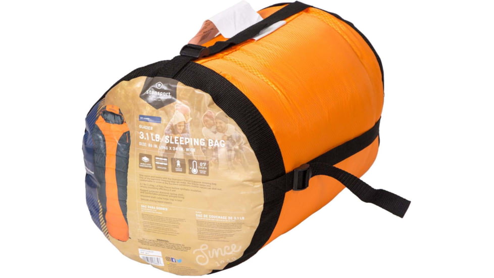 Stansport Glacier Mummy Sleeping Bag, 86x34in, 518-100