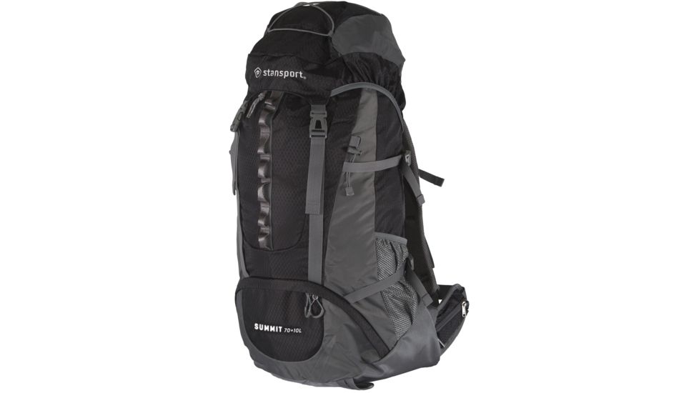 Stansport Internal Frame Pack, Black, 70 plus 10 Liters, 1017-20