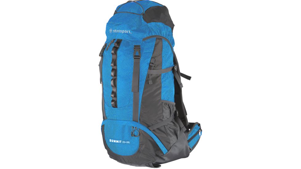 Stansport Internal Frame Pack, Blue, 70 plus 10 Liters, 1017-50