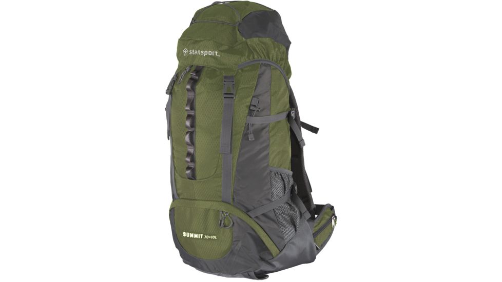 Stansport Internal Frame Pack, Olive, 70 plus 10 Liters, 1017-10