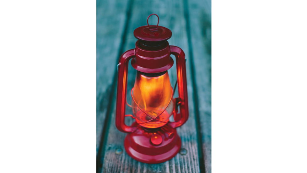 Stansport Kerosene Hurricane Lantern, 12in., Red 48220