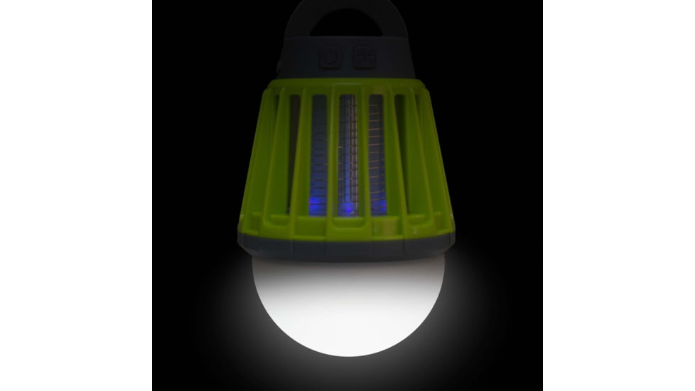 Stansport Lantern Bug Zapper 2 in 1, 180 Lumen, 1000 Volt, Yellow/Grey, 112-180