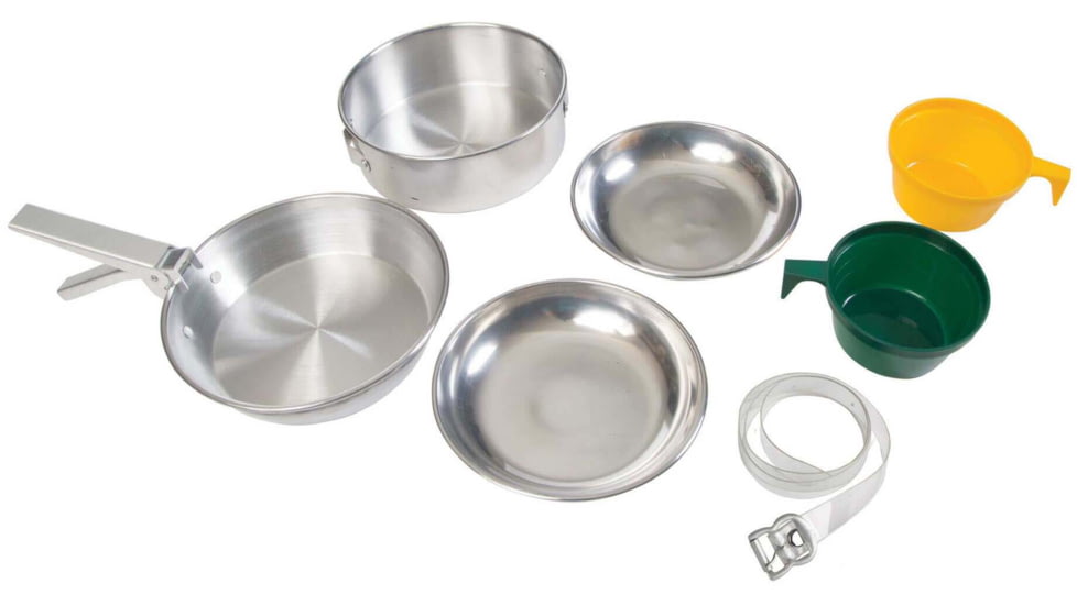 Stansport Mess Kit - 2 Man Aluminum - Polished 245-P