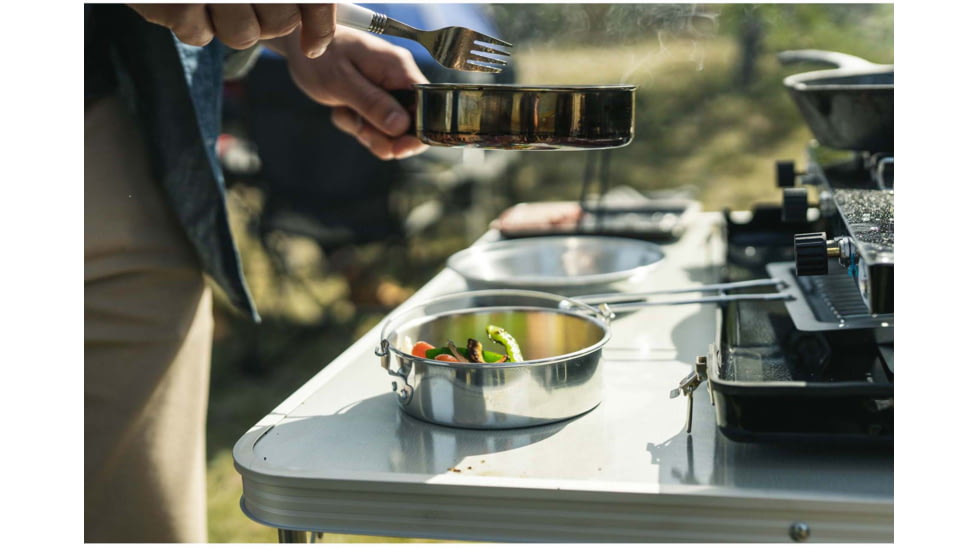 Stansport Mess Kit - Heavy Duty Aluminum - Polished 250-P