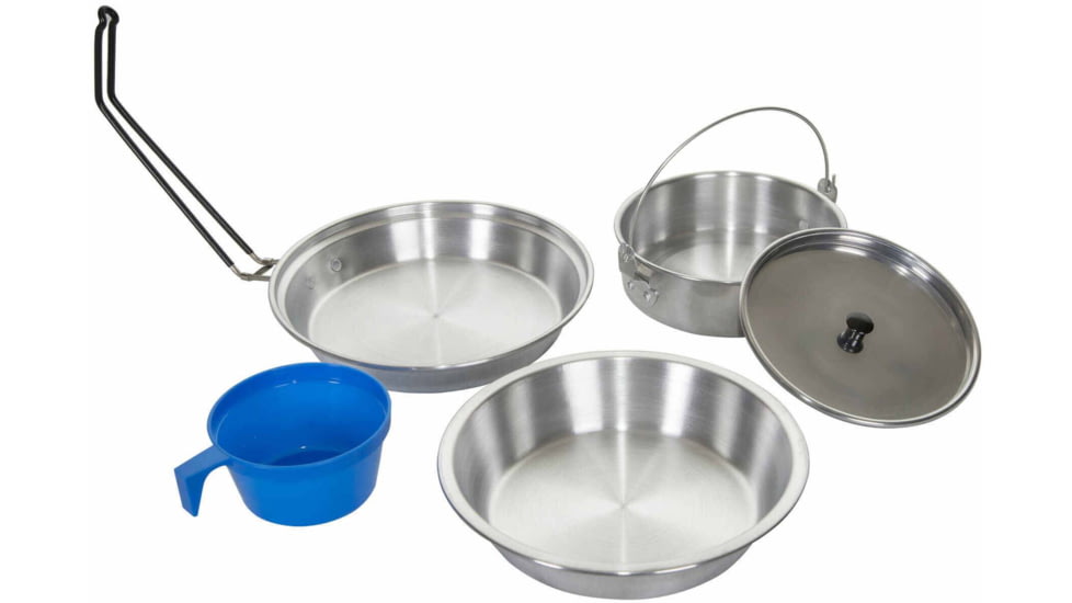 Stansport Mess Kit - Heavy Duty Aluminum - Polished 250-P