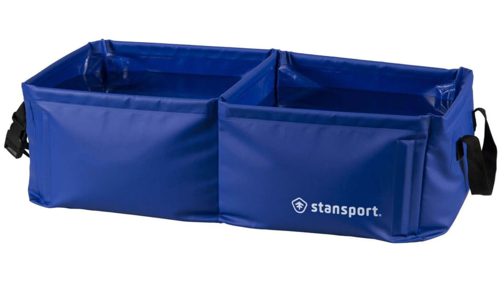 Stansport Outdoor Double Sink, Multi-Purpose, Blue, 22.75x11.75x7.25, 879