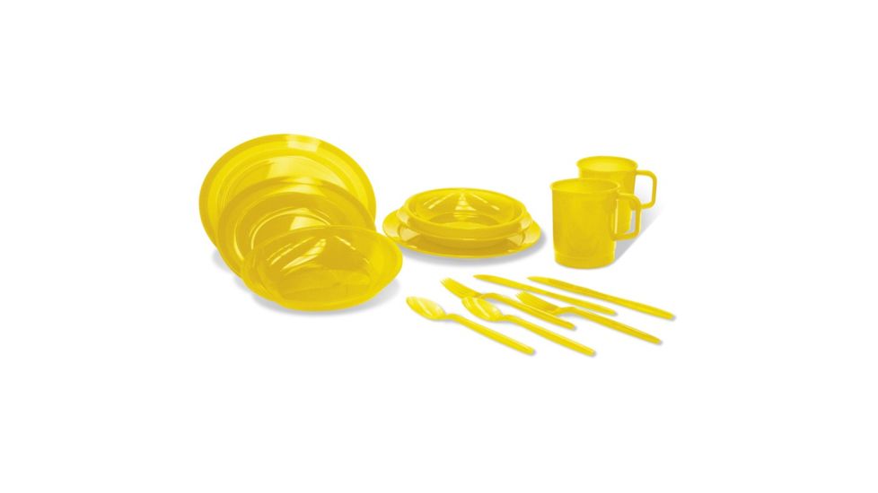 Stansport Polyware Set - 2 Party  - Yellow 313-65