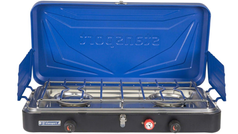 Stansport Propane Stove, w/2 - 25 K Burners, Blue, 212-50