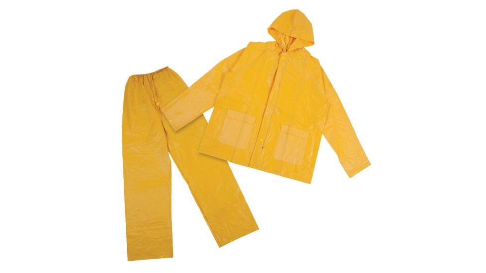 Stansport PVC Rainsuit - PVC Back - Yellow - M 2017-M