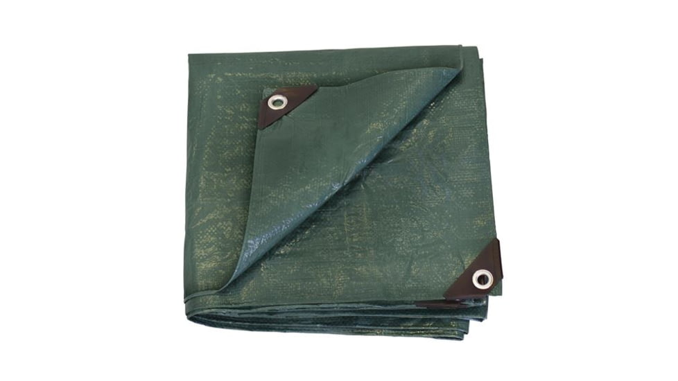 Stansport Rip Stop Tarp - 10x12ft,Green - Pdq Pack T-1012-P