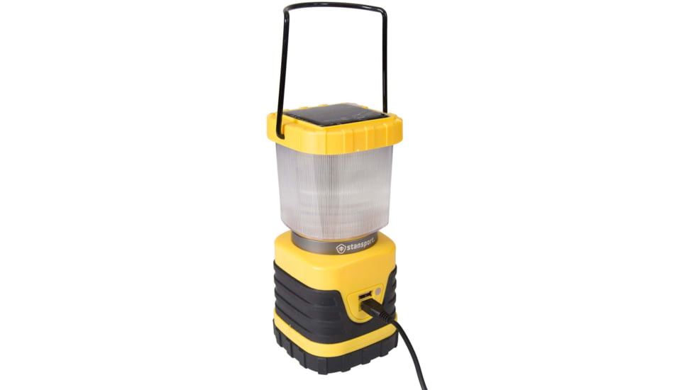 Stansport Solar Lantern, 300 Lumens Cree LED, Yellow, 104-30