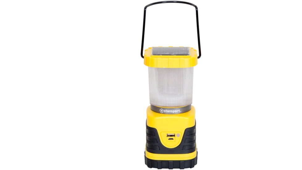 Stansport Solar Lantern, 300 Lumens Cree LED, Yellow, 104-30