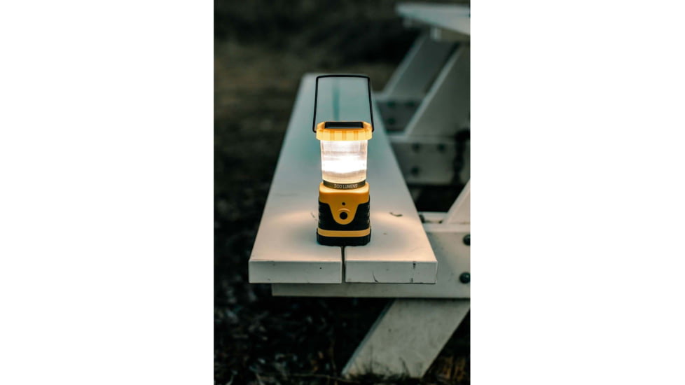 Stansport Solar Lantern, 300 Lumens Cree LED, Yellow, 104-30