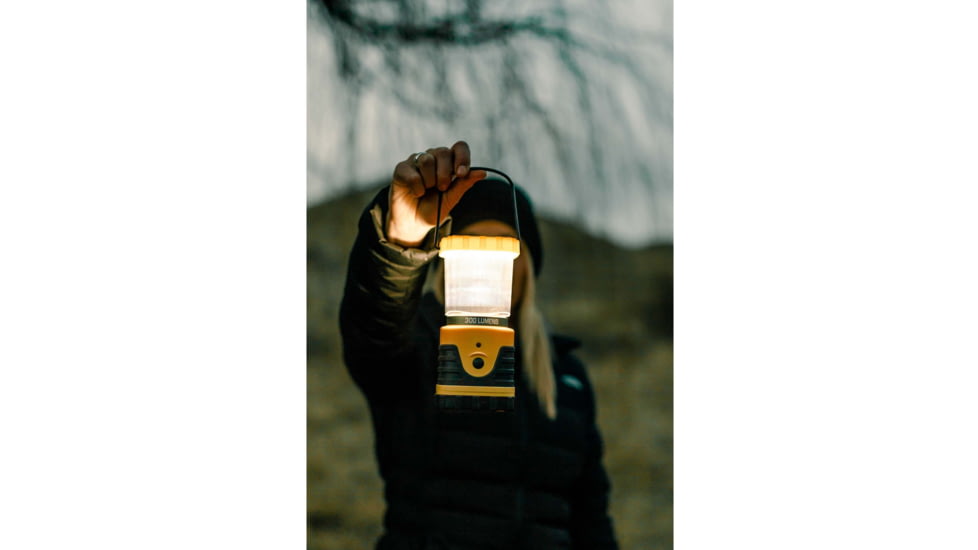 Stansport Solar Lantern, 300 Lumens Cree LED, Yellow, 104-30