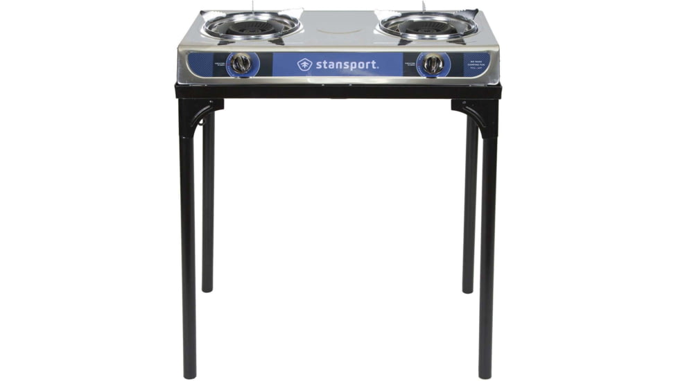 Stansport Stainless Steel 2 Burner Stove w/Stand 213
