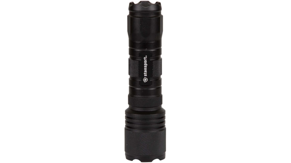 Stansport Tactical Flashlight , 250 Lumens,w/ Batteries, Black, 103-250