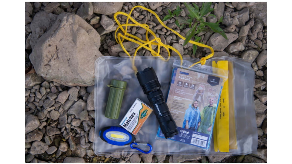 Stansport Tactical Flashlight , 250 Lumens,w/ Batteries, Black, 103-250