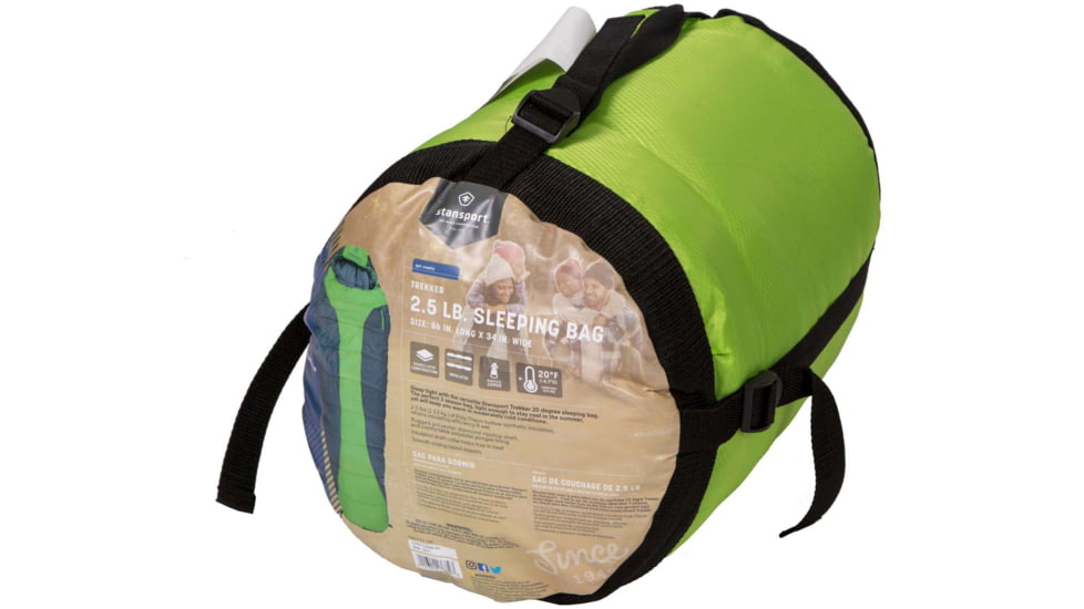 Stansport Trekker Mummy Sleeping Bag, 86x34in, 517-100