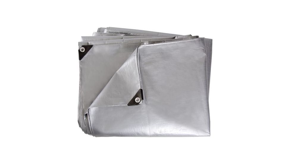 Stansport Wood Cover Tarp-Heavy Weight-10x12ft,Silver T-1012-43