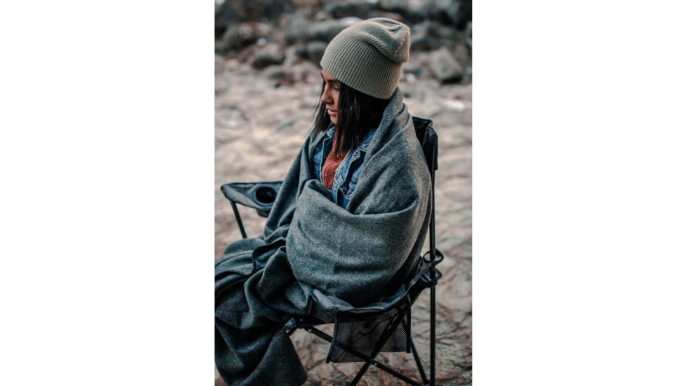 Stansport Wool BlanKet, 60x80in, Gray, 1243