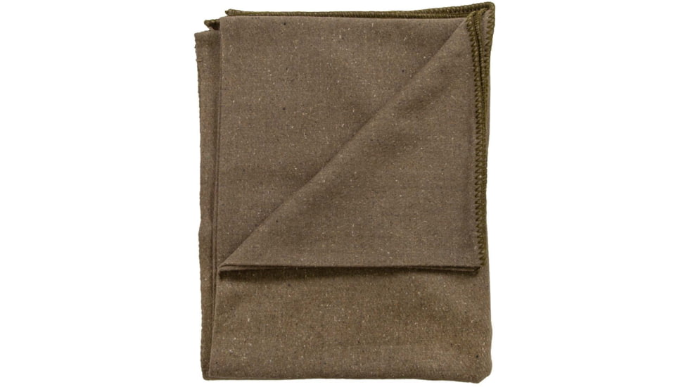 Stansport Wool BlanKet, 60x80in, Olive, 1244
