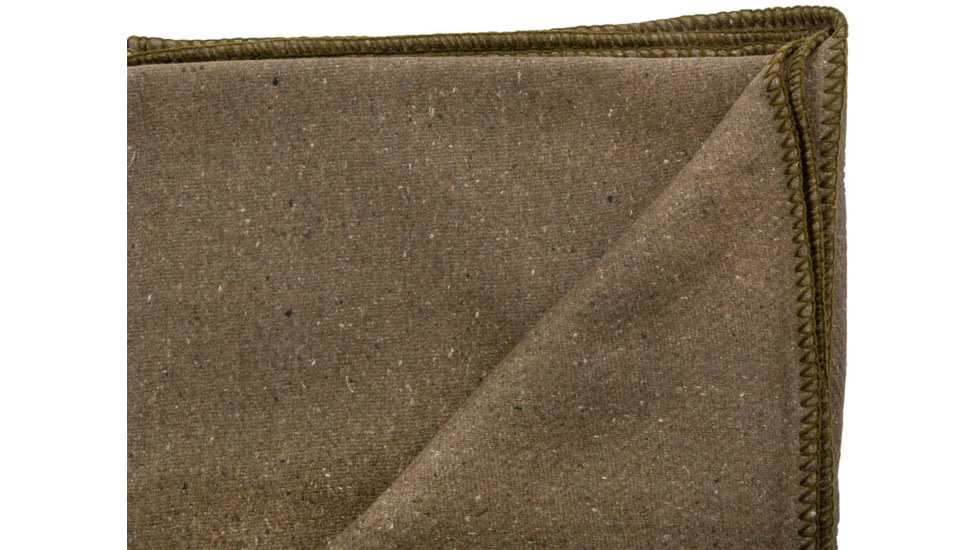 Stansport Wool BlanKet, 60x80in, Olive, 1244