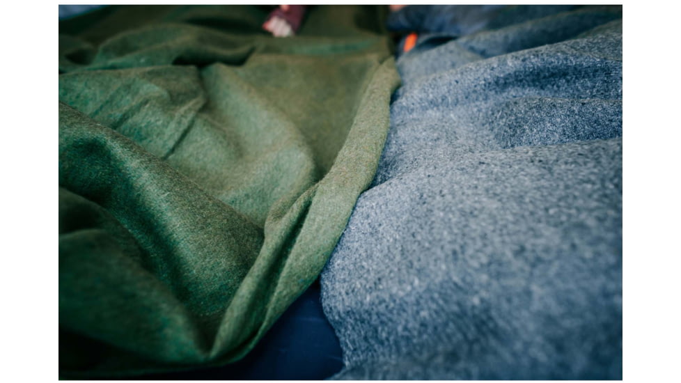 Stansport Wool BlanKet, 60x80in, Olive, 1244