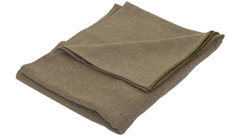 Stansport Wool BlanKet, 60x80in, Olive, 1244
