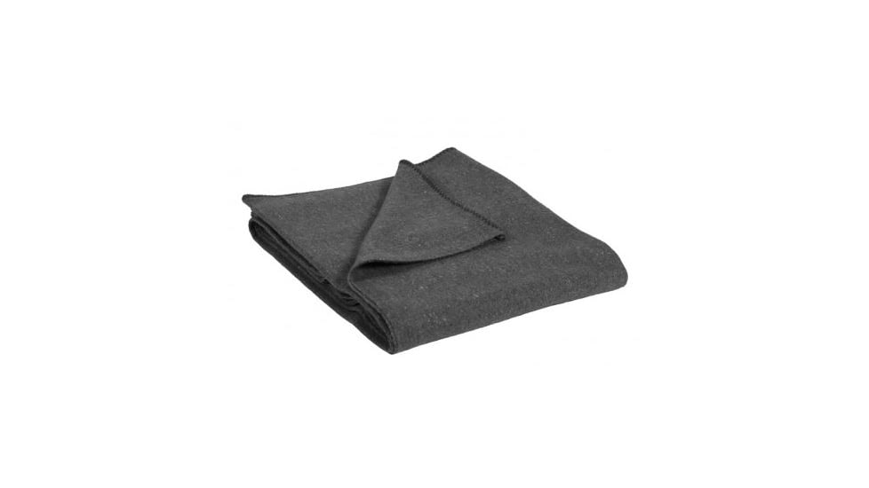 Stansport Wool Blanket, Dark Gray, 60x80in, 1245