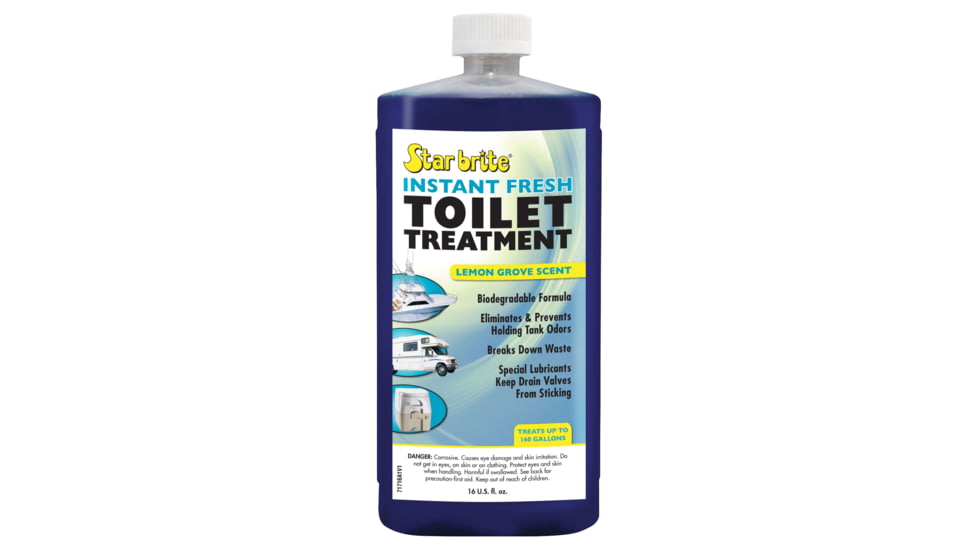 Star Brite Instant Fresh Toilet Treatment, Lemon Scent, 16oz, 71716