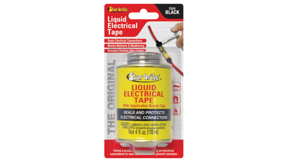 Star Brite Liquid Electrical Tape, Black, 4oz, 084104B