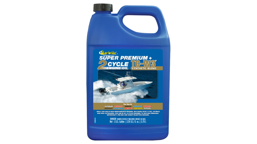 Star Brite Super Premium 2 Cycle Engine Oil Tc W3 Case, 1 Gallon, 19200