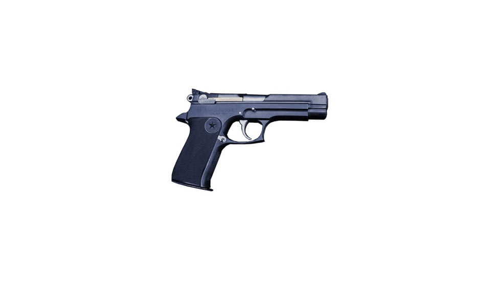 Star 28 Pistol, 9mm Luger, 4.33in barrel, steel frame, black plastic grip, recoil operated semi-automatic, blade front, adjustable rear, 15 round magazine, STAR-28-9MM-4.33-1-FRRMPG