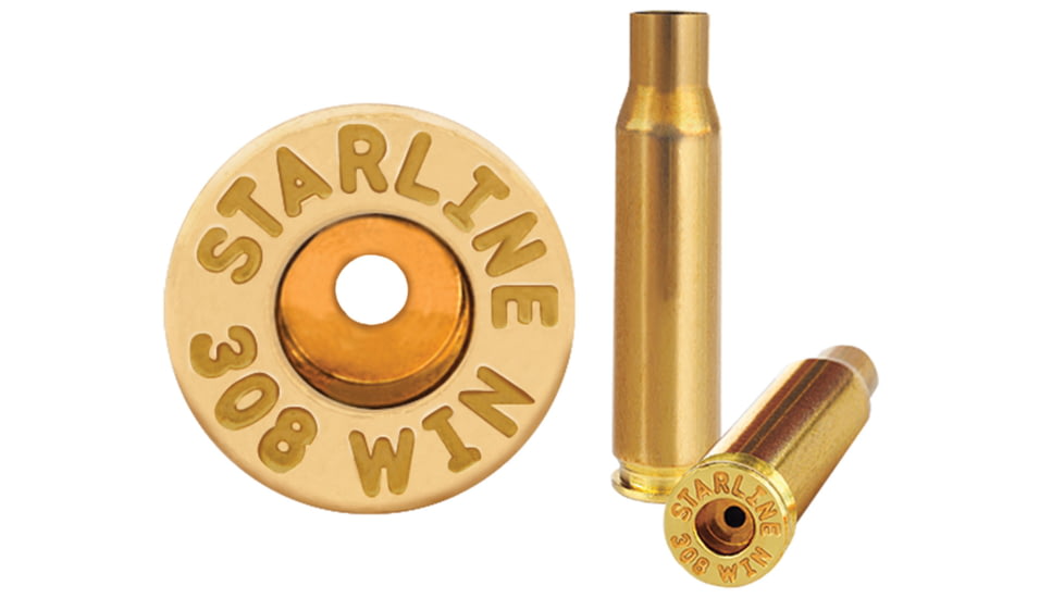 HSM Ammunition Starline Brass Unprimed Cases 7.62x51mm NATO Rifle Brass, 50 Piece, 308WINEUP50