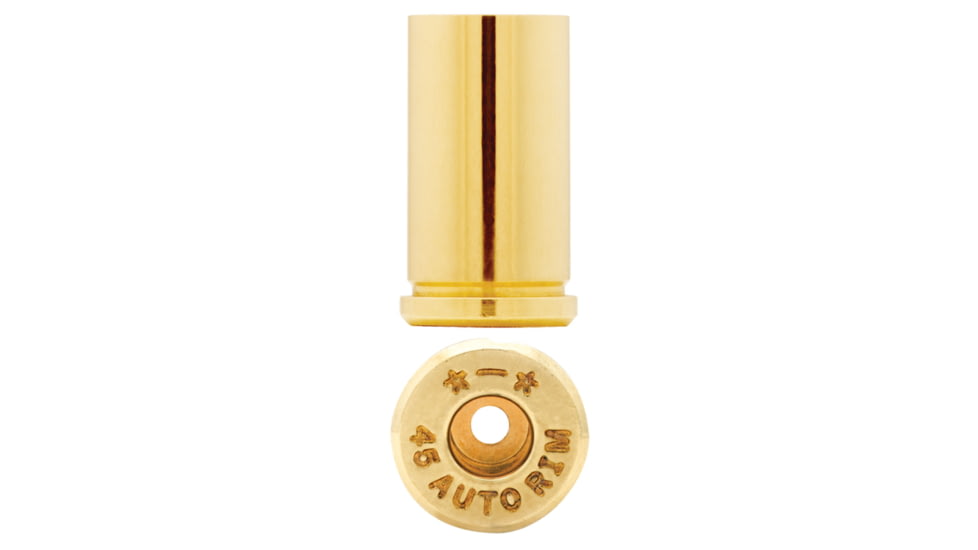 HSM Ammunition Starline Pistol Brass Unprimed Cases, 45 Auto Rim Caliber, 50 Per Bag, 45RIMEUP50