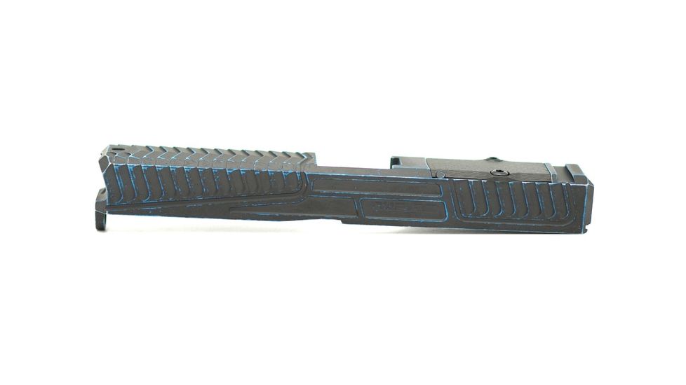 Statement Defense Overbite - Glock 17, Gen 3, RMR, Battleworn Black / Blue, Medium, OBT1317BBB