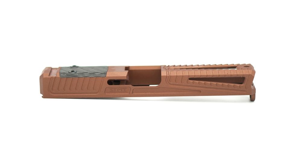 Statement Defense Overbite - Glock 17, Gen 3, RMS, Goldish / Maroon, Medium, OBT2317GM