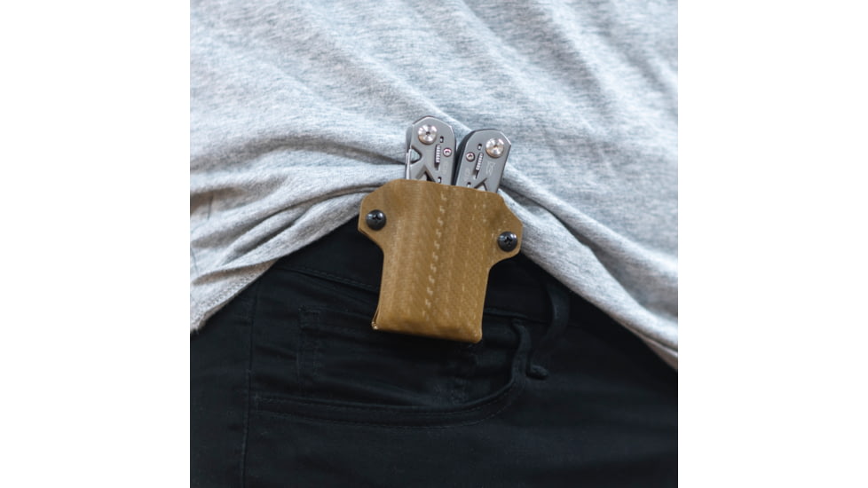 StatGear Kydex Sheath for Gerber Suspension, Carbon Fiber Brown, GSUSP-CF-BRN