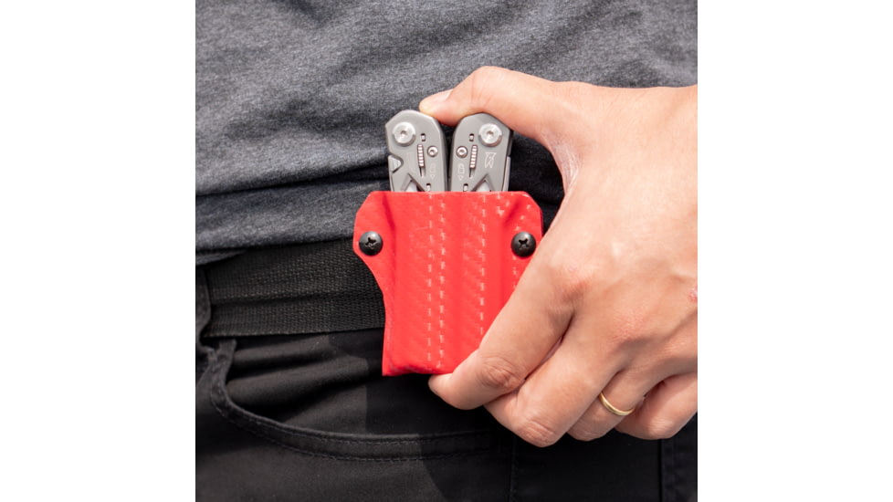 StatGear Kydex Sheath for Gerber Suspension, Carbon Fiber Red, GSUSP-CF-RED