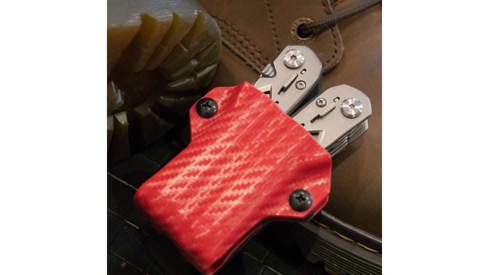 StatGear Kydex Sheath for Gerber Suspension, Carbon Fiber Red, GSUSP-CF-RED